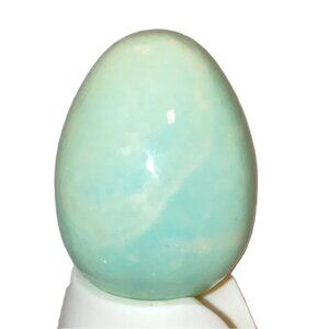 Marble Egg Pastel Color Easter Egg Pastel Blue and White 2.5 x 2 inches, 4.8 oz